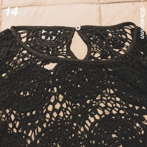 Pac Sun Long sleeve knit lace top